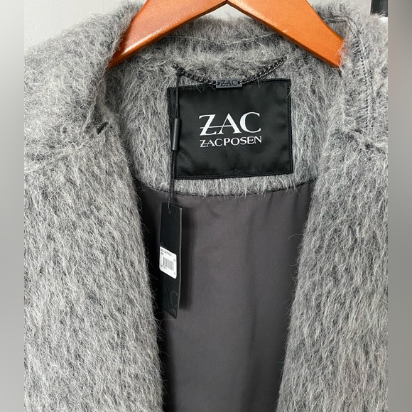 NEW Zac Posen *RARE* Wool Belted Coat Made in Italy - Picture 11 of 14
